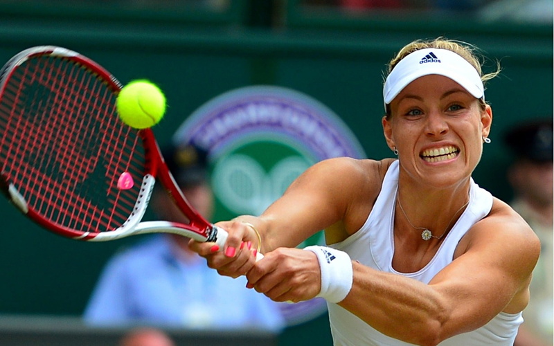 hd, exercising, racket, angelique, tennis ball, clothing, healthy lifestyle, 1080P, sports, competition, ball, tennis racket, one person, court