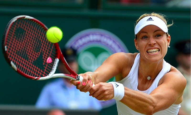 kerber, 1080P, angelique, face, tennis, player