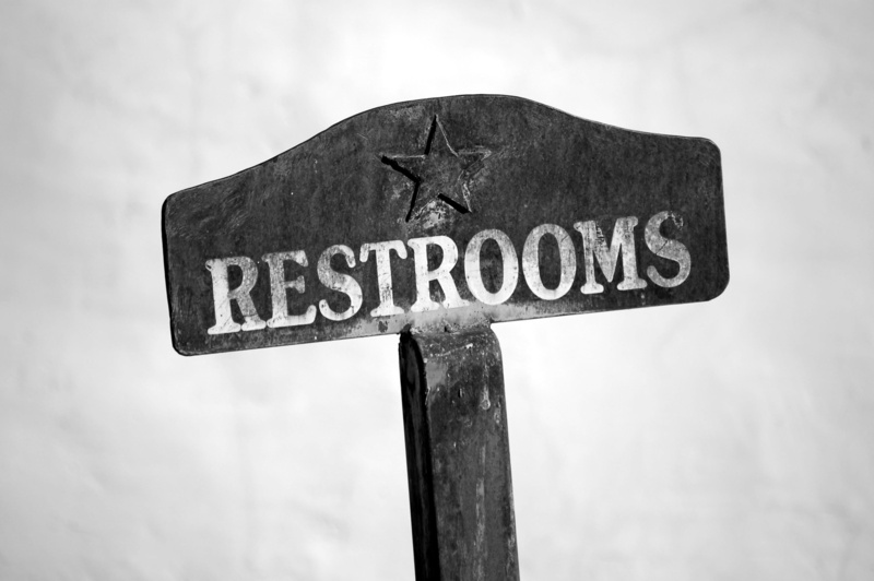 black and white, symbol, wooden post, arrow, wash room, non-western script, wood - material, signboard, water closet, rustic, cloud - sky, monochrome, road