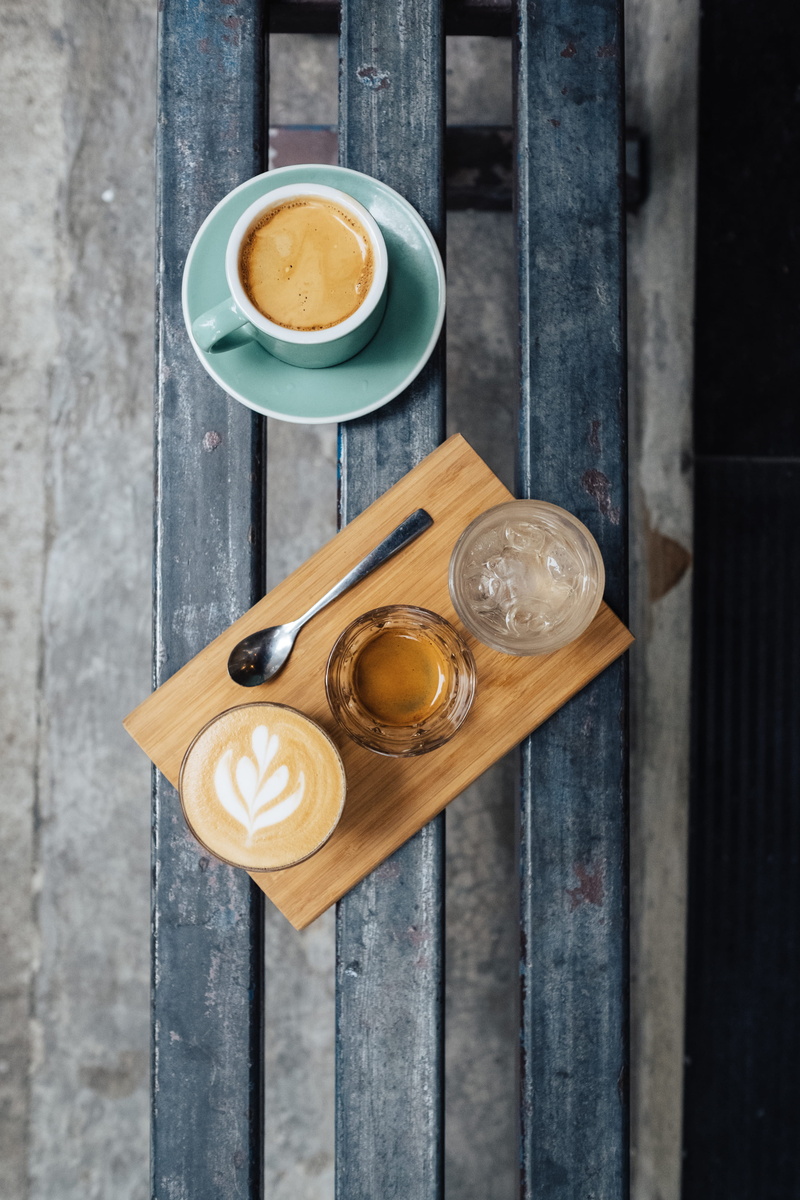 beside, plate, coffee cup, heart, high angle view, latte, wood - material, drink, board, drinking, coffee - drink, still life, food and drink, wood, food