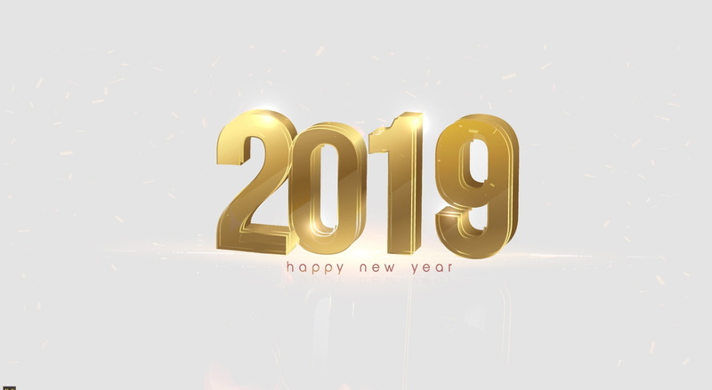 1080P, Year, Gold, Golden, newyear, Holidays, Wishes, Background, New Year, happynewyear, 2019