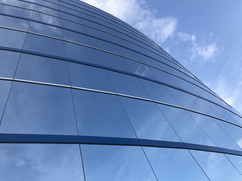 4K, cloud, 5057 keller springs rd, skyscraper, glass - material, high rise, day, building, tall - high, architecture, urban, office, solar panels, built structure
