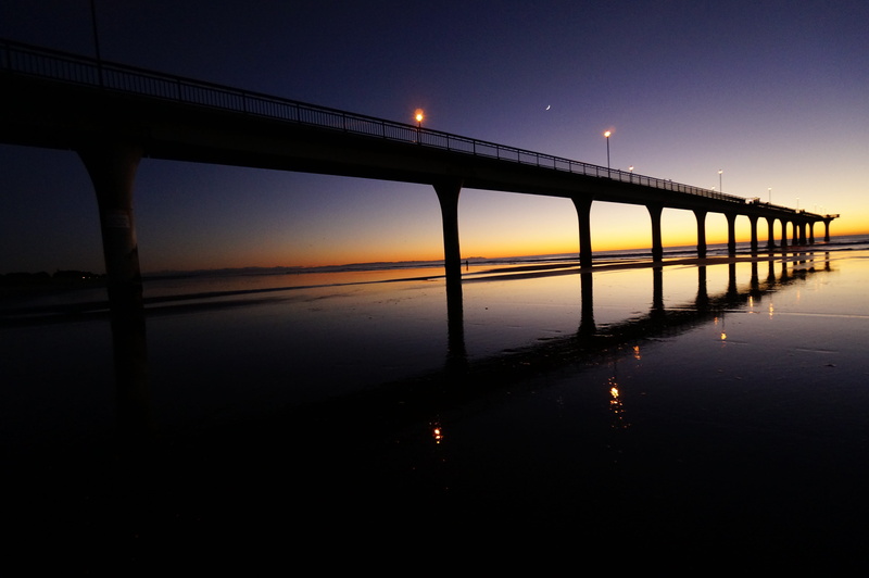 outdoors, water, new brighton, connection, architecture, bridge - man made structure, sky, transportation, illuminated, night, built structure, horizon