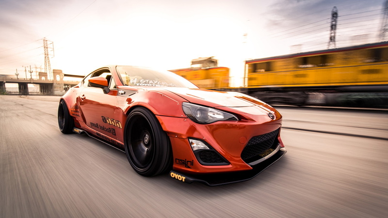 famous brand, 1080P, scion frs, red, red car, brand, famous, cool, car, speed, frs, scion