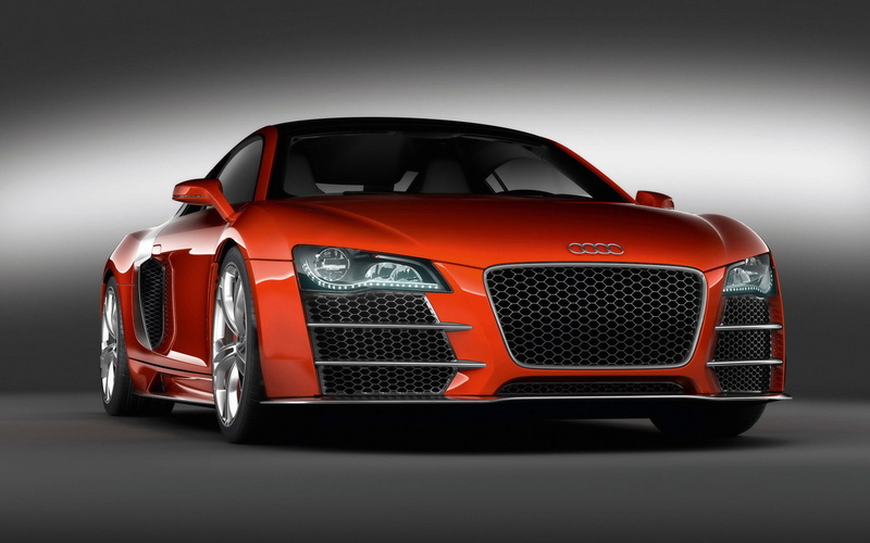 brand, cars, famous, rings, 720P, orangered, four rings, audi, speed, four, famous brand