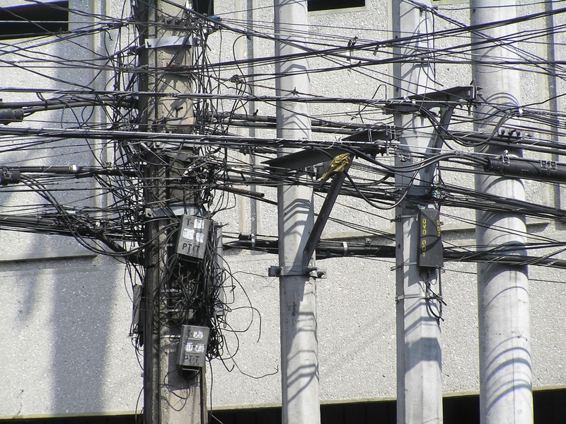 power line, current, gewurstel, tree, electricity, architecture, low angle view, electrical component, pole, built structure, metal, fuel and power generation