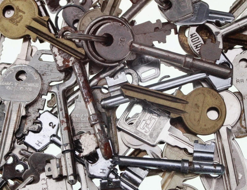 transportation, strength, wheel, machinery, no people, abundance, large group of objects, collection, keys, high angle view, backgrounds, choice, close-up