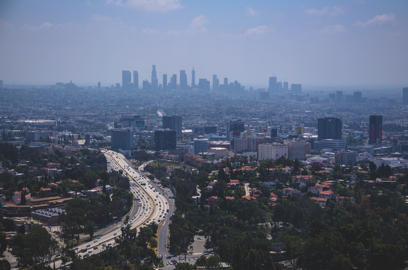 outdoors, transportation, building, aerial view, road, building exterior, offices, office building exterior, los angeles, modern, nature, built structure