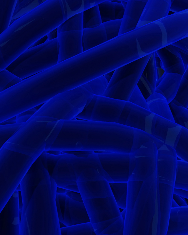 tubes, connections, neon, 2K, blue