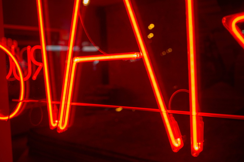 apparel, glowing, nightlife, soda, electricity, light - natural phenomenon, coin, laser, 5K, western script, neon lights, money, lighting equipment, beverage