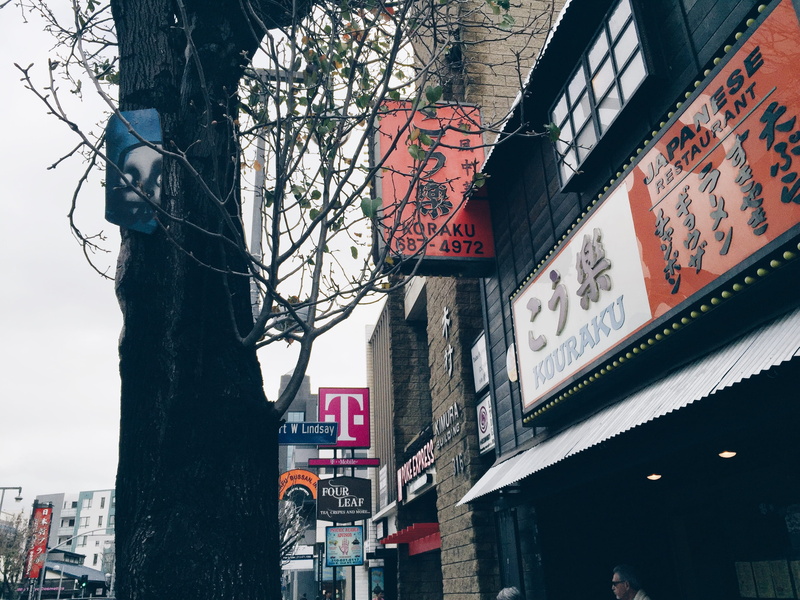 western script, little tokyo, message, street, building, text, no people, los angeles, tree, information, 2K, outdoors, architecture, built structure