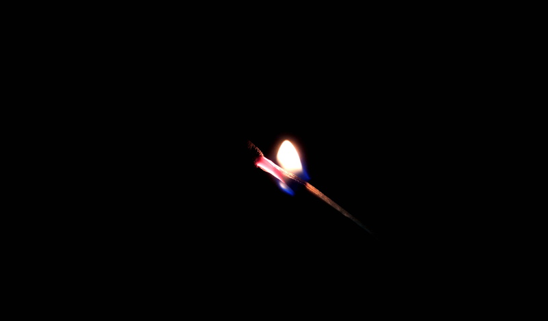 Candle, fire - Natural Phenomenon, domestic room, exploding, light, flame, no people, match - lighting equipment, 4K, close-up, glowing, sparks, copy space
