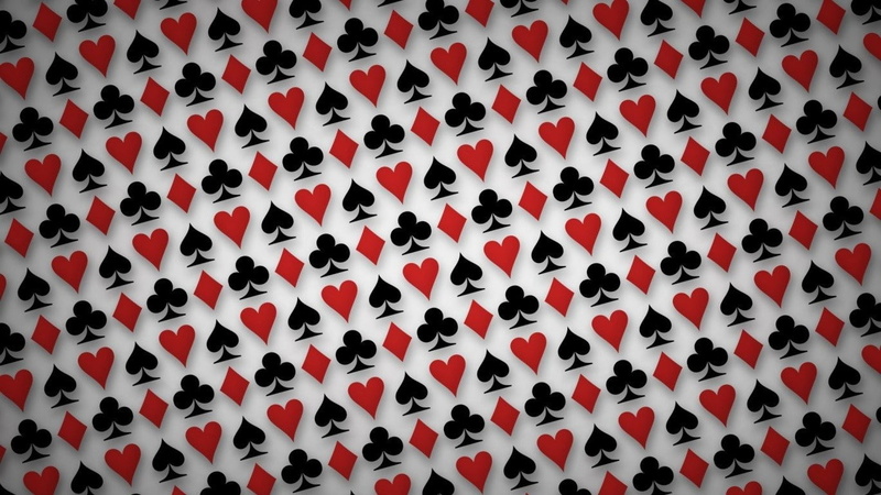 Simple, 720P, Hearts, pattern, playing Cards, spades