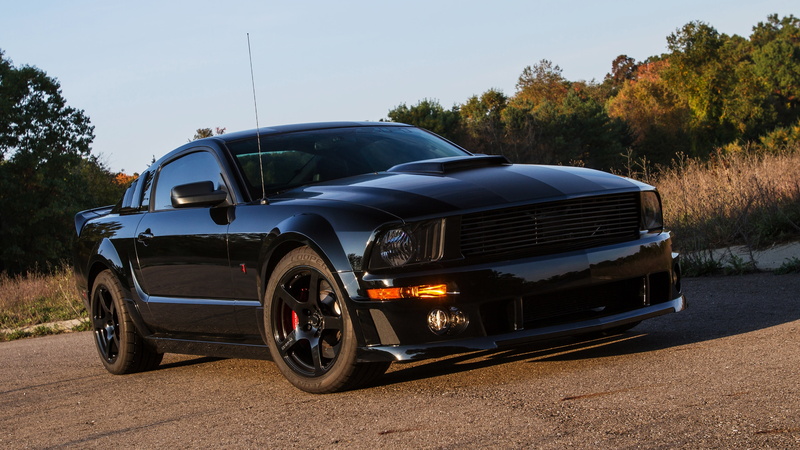2009, Ford, Mustang, BlackJack, 4K, Roush Stage 3