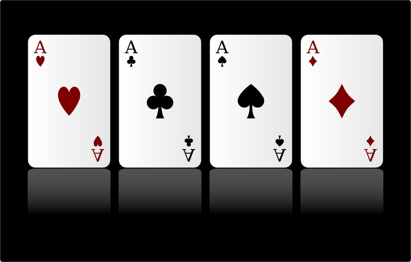 4 aces, card, suit, 1080P