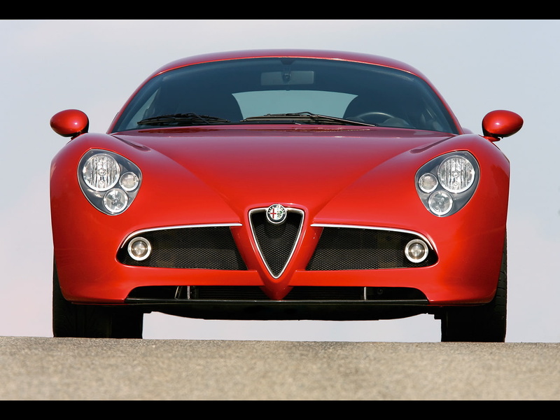alfa, hr, modern, sport, wheel, chrome, c, manu, sports car, car, comp, romeo, studio shot, no people, red, 720P, competizione, retro styled, motor vehicle