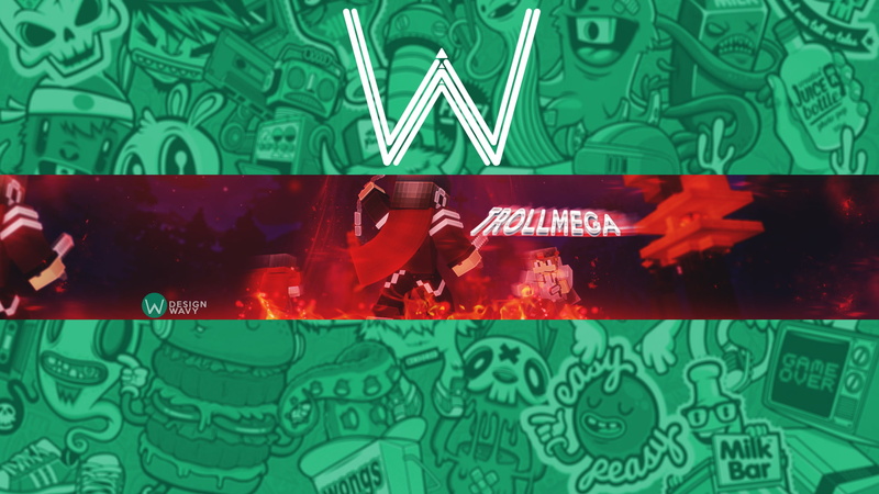 Banner, 1080P, Photoshop, Graphic Design, Minecraft, youtube, Cinema 4D