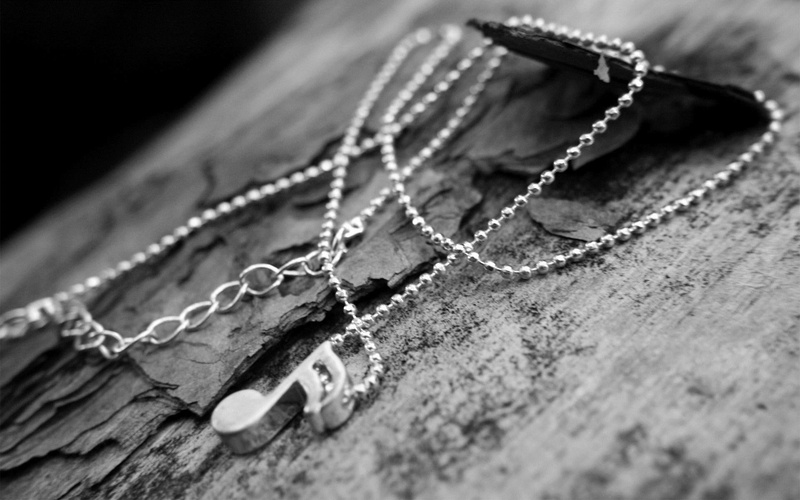 chain, musical, pendant, necklace, note, music, 1080P