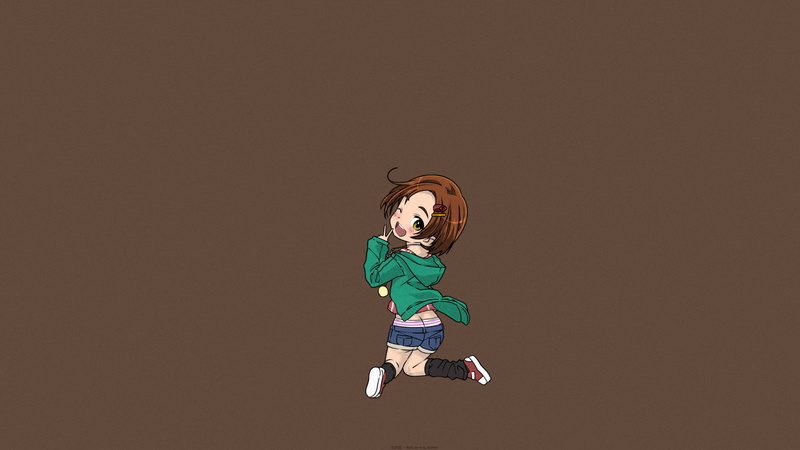 panties, anime, Manga, Anime Girls, 1080P, Saeki Tatsuya, brunette, Short Hair, Short Pants, Kaoru Ryuzaki, chibi