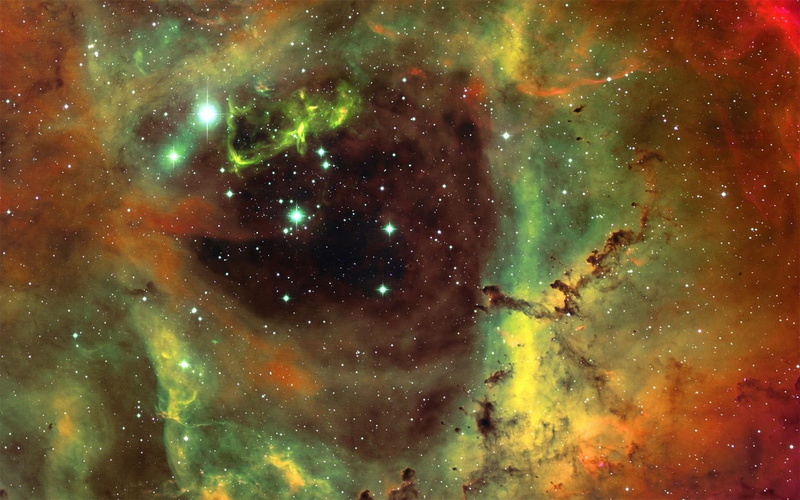 outer space, stars, 720P, hd, multicolor, nebulae, art, outer, space