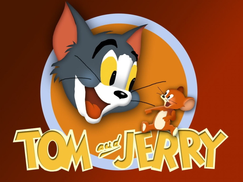 holiday, 720P, western script, happiness, characters, color Image, cartoon, celebration, smiling, fun, communication, studio shot, close-up, Tom And Jerry