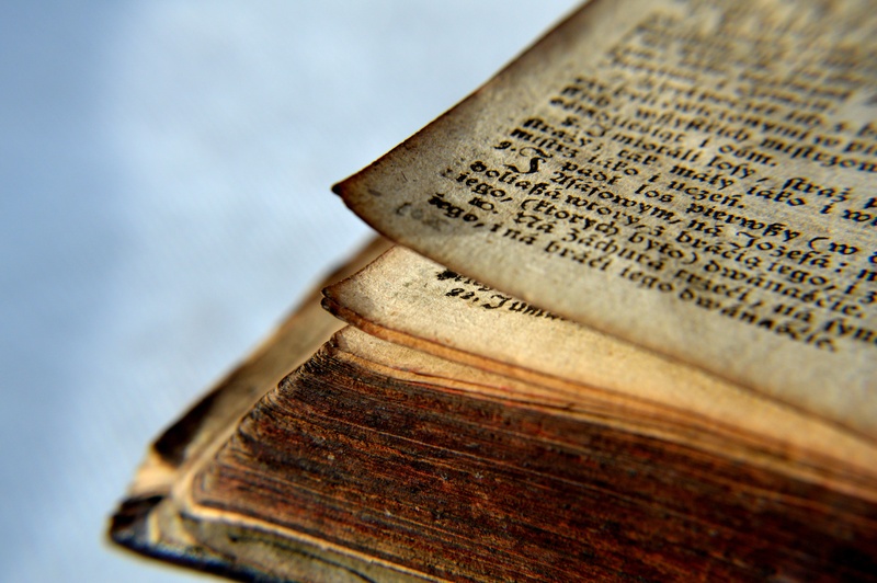 hardcover book, page, book, wisdom, font, studying, old, close-up, read, the past, literature, religion, wood - material, indoors, catholic, old book, old-fashioned