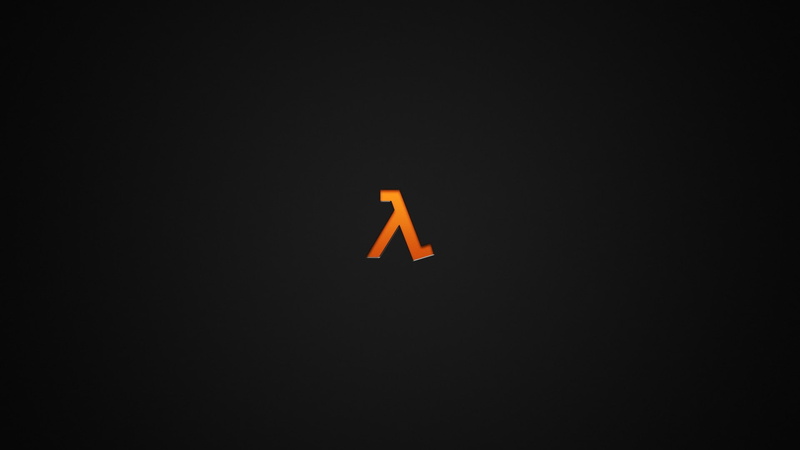 minimalism, Lambda, 1080P, Orange, Dark