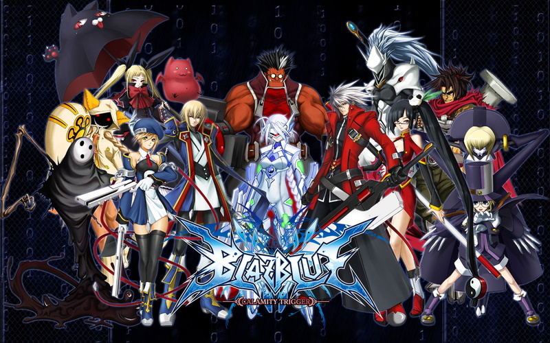 tager, sword, bow, dress, lambda 11, eyes, red, long, blazblue, iron, weapon, nirvana, hakumen, gun, hat, gray, hair, 720P, taokaka, umbrella, blue, glasses