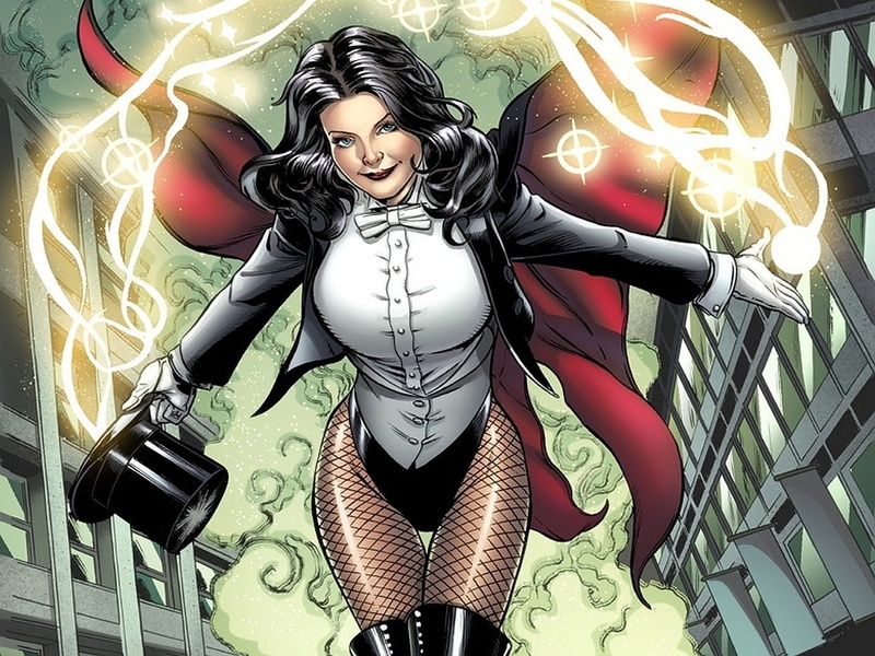 Magic, Glove, 720P, Comics, Fishnet, Zatanna, Smile, Girl, Thigh Boots, Black Hair, Hat, Jacket