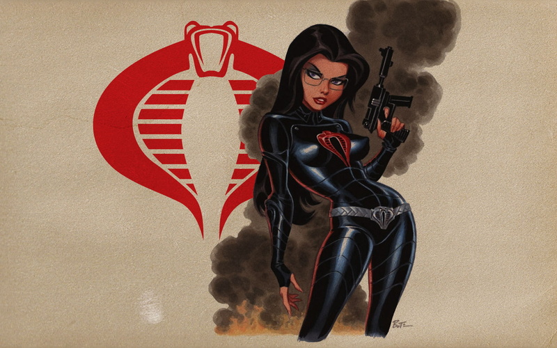 s, rifle, women, cobra, red, cartoon/comic, suit, poster, hd, gi, joe, 720P, black