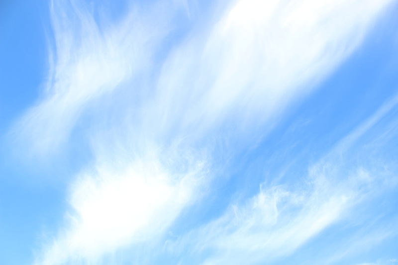 wispy, environment, day, blue, no people, meteorology, cloudscape, tranquility, clean, nature, white color, outdoors, low angle view, scenics - nature