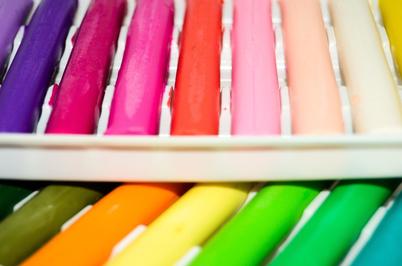 tray, food, freshness, colors, variation, 4K, selective focus, chalks, close-up, multi colored, children, full frame, in a row, large group of objects