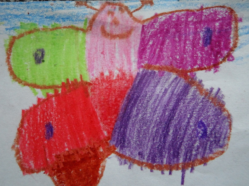 studio shot, red, child, 4K, water, watercolor painting, still life, multi colored, butterfly - insect, no people, art and craft, image, invertebrate