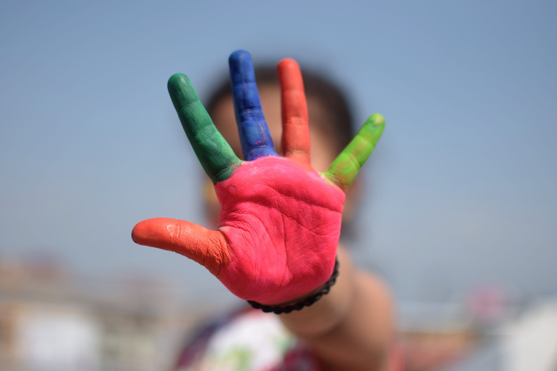 multi colored, finger, one person, nail, real people, preschool, hand, human limb, teaching, personal perspective, lifestyles, human finger, nature, five fingers