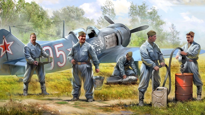 Go to fight some old people, 1080P, Here are your nannys mechanics, Soviet aircraft, Soveit Ground_Crew