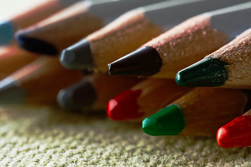 paint, write, writing instrument, art and craft equipment, art and craft, red, creativity, pens, writing accessories, selective focus, large group of objects