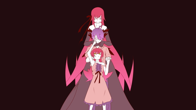 colorful, Araragi Koyomi, Monogatari Series, 1080P, anime, Oshino Shinobu, anime girls