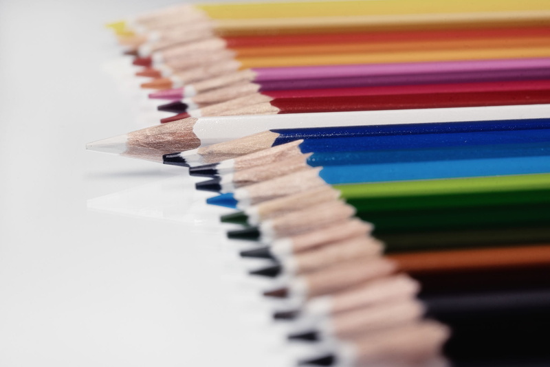 pointed, writing instrument, craft, white background, art and craft, macro, still life, no people, stationery, choice, Colour Pencils, lot, draw, color