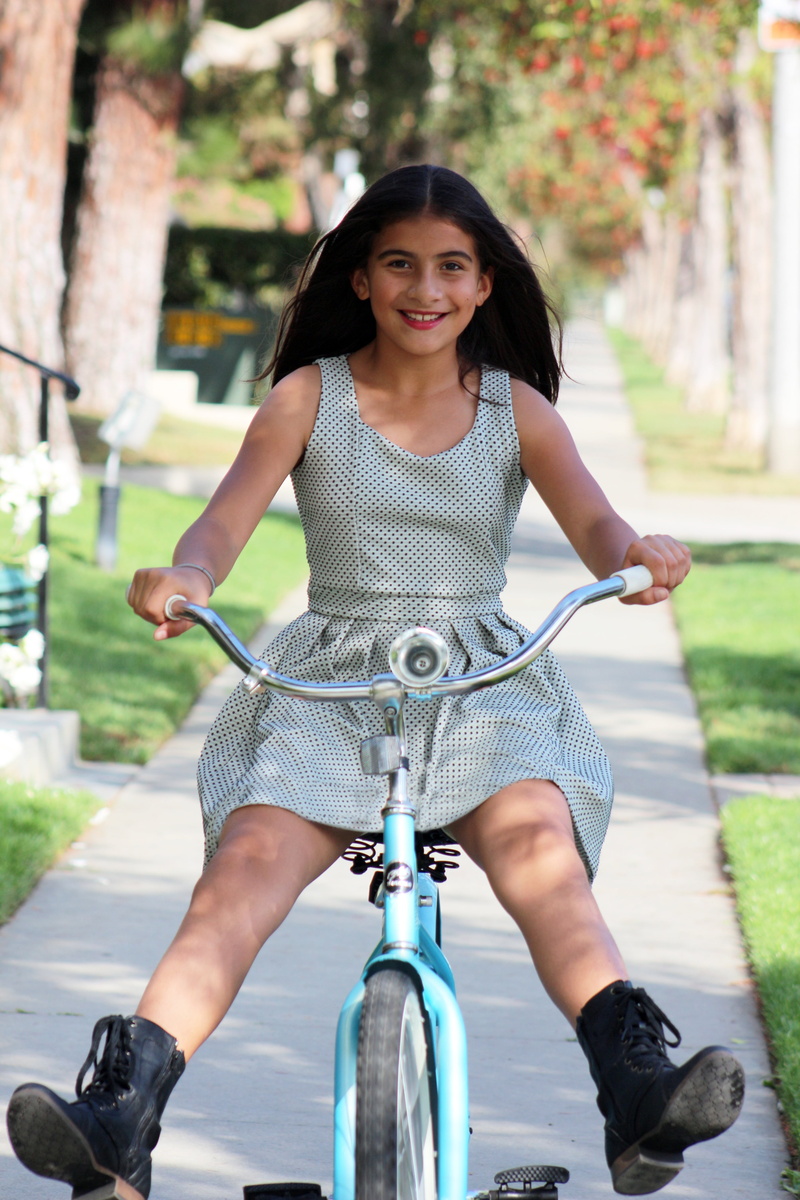 portrait, casual clothing, happiness, youth, one Person, bike, adult, looking at camera, young adult, leisure activity, people, 5K, outdoors, beautiful woman