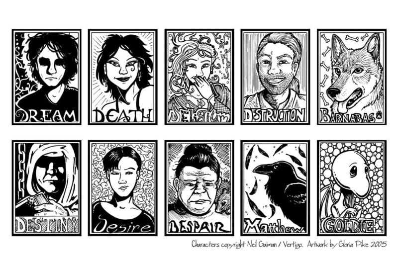smiling, Comics, The Sandman, digital composite, multiple image, body part, men, representation, young adult, headshot, human face, human representation