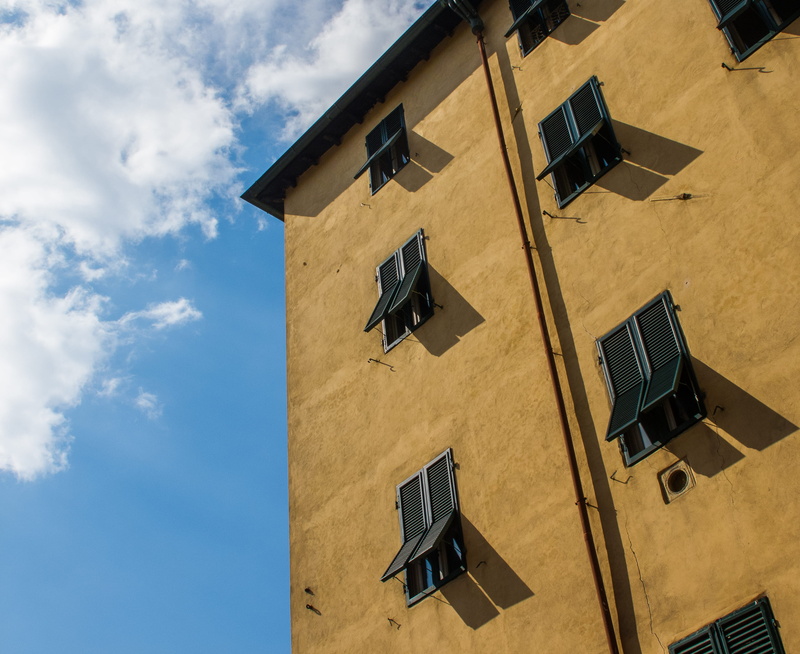 no people, built structure, day, technology, shadow, building exterior, architecture, beige, low angle view, s, eye, house, italy, brown, sunlight, city