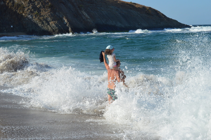 surfing, outdoor, together, nature, Waves, motion, color Image, one person, beach, leisure activity, wave, action, vacations, vacation, fun, sport, outdoors