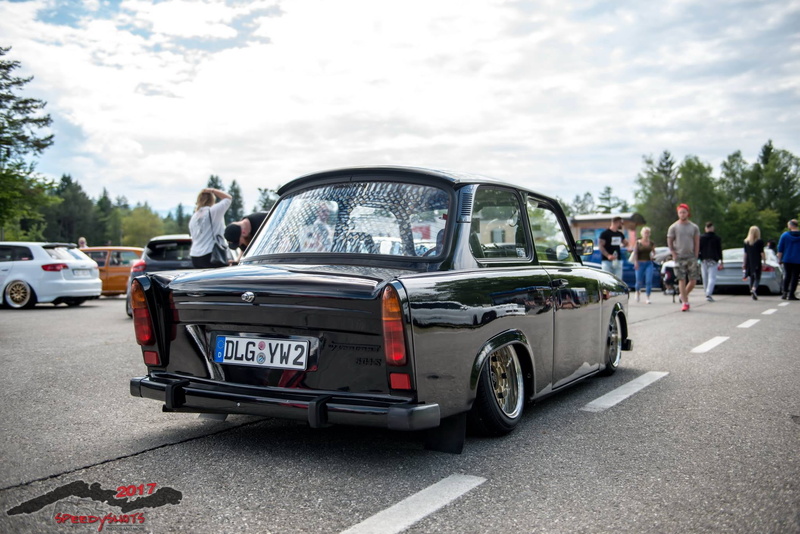 outdoors, transportation, sky, motor vehicle, cloud - sky, travel, focus on foreground, men, nature, street, Trabant, group of people, land vehicle, real people