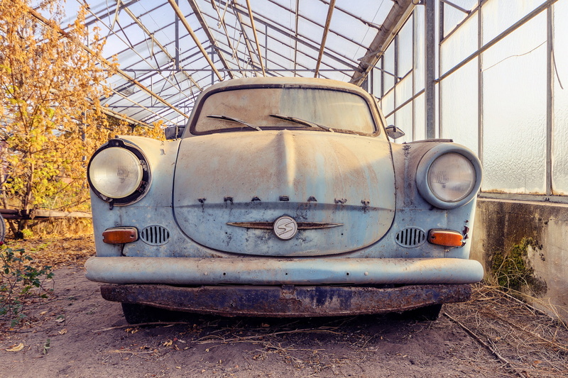 machine, scrap, Trabant, 1080P