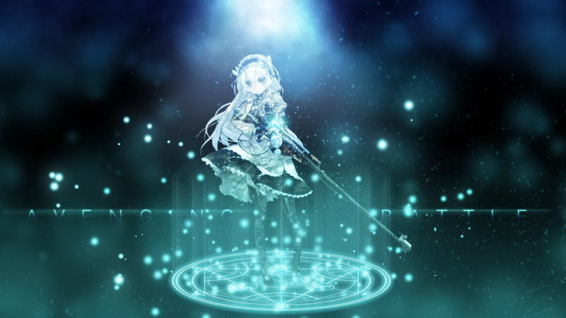 Anime, full length, Chaika -The Coffin Princess-, 1080P, technology, astronaut, winter sport, sport, snowing, one person, adult, motion, snow, cold temperature