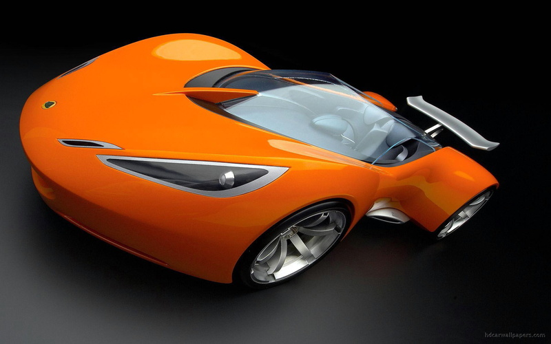 1080P, car, lotus, hot, concept, wheels, orange, sports, cars