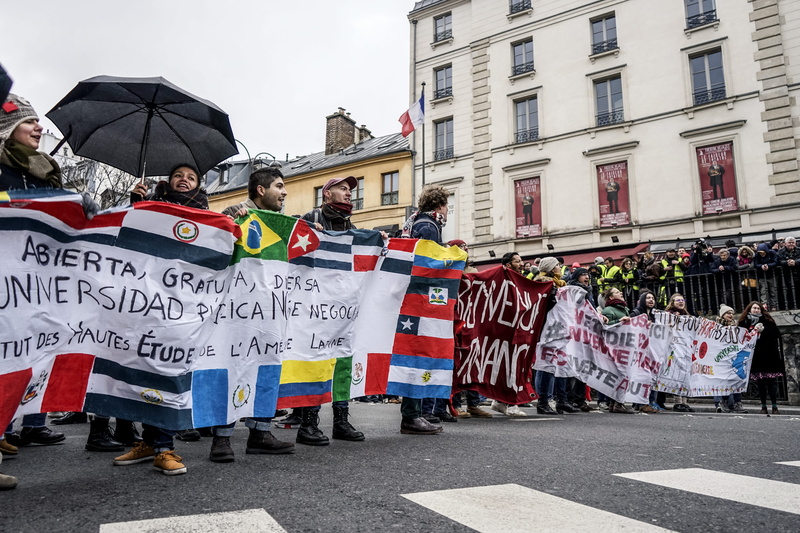 tarmac, holding, group of people, clothing, symbol, protest, marching, shoe, architecture, banner, building exterior, 4K, flags, apparel, building, real people