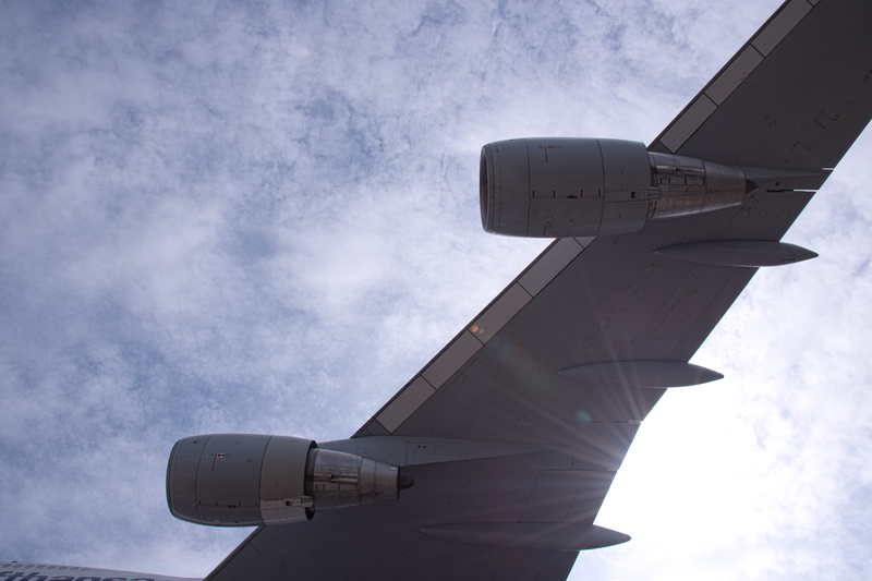 sun, travel, landing, aviation, nature, low angle view, wing, air vehicle, propeller, machine, fly, aerospace industry, cloud - sky, motion, public transportation