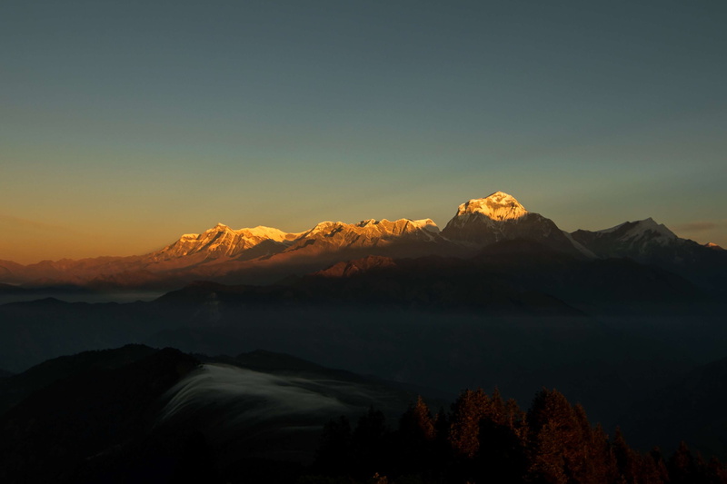mountain peak, tranquil scene, nature, beauty in nature, 4K, rock, sunset, winter, scenics - nature, country side, asia, tranquility, environment, cold temperature