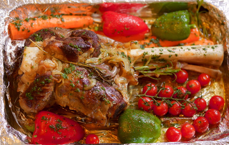 no people, fruit, root vegetable, vegetables, dinner, food and drink, vegetable, herb, wellbeing, healthy eating, 4K, red meat, tjena-kitchen, french dish
